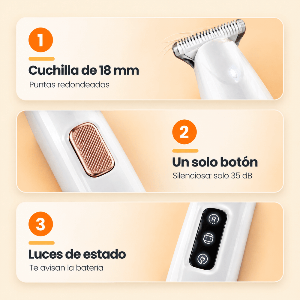 Afeitadora Impermeable con Led