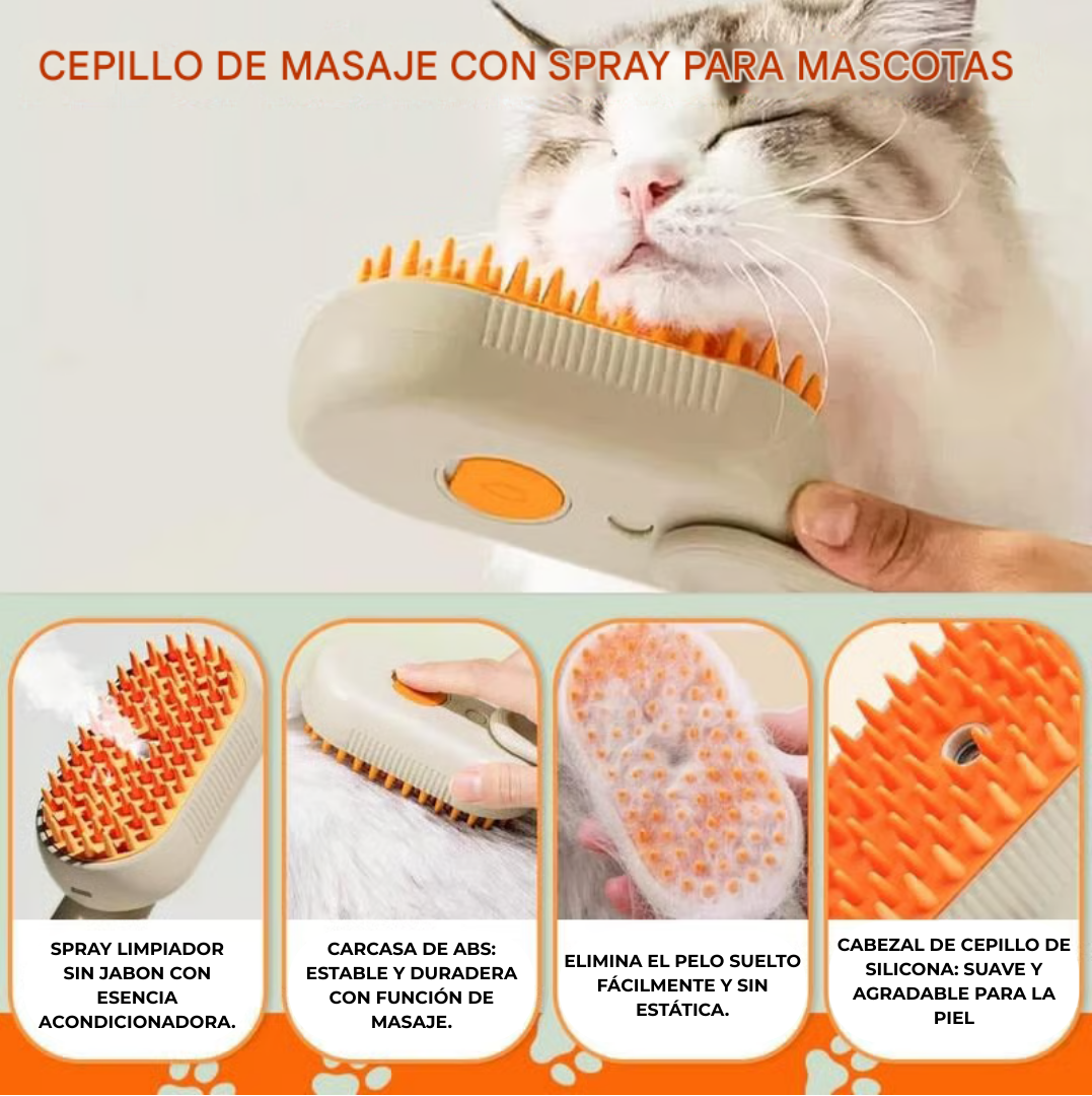 Cepillo a Vapor para Mascotas