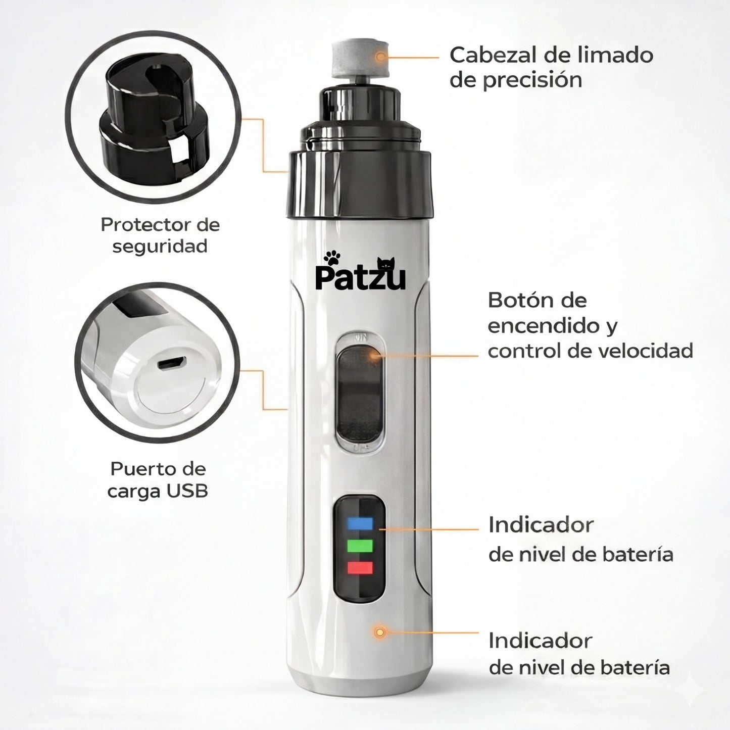 Pulidor de uñas para mascotas